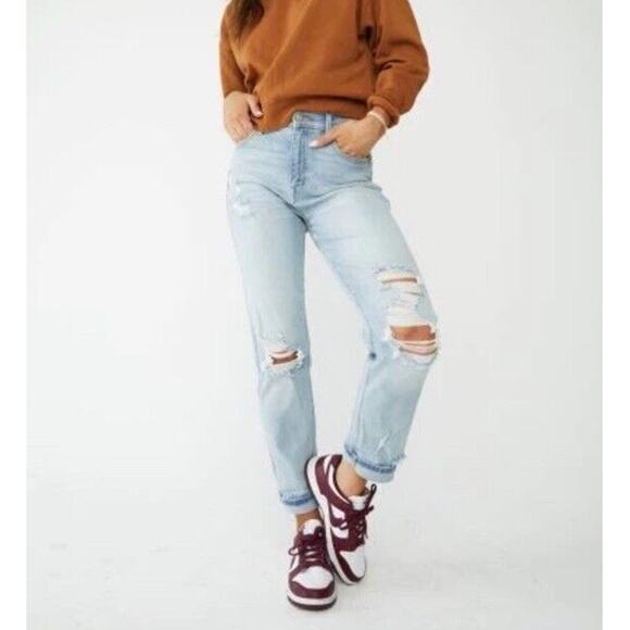 Abercrombie & Fitch Denim - Abercrombie & Fitch Jeans Women's 2 Curve Love The Skinny High Rise Light Blue